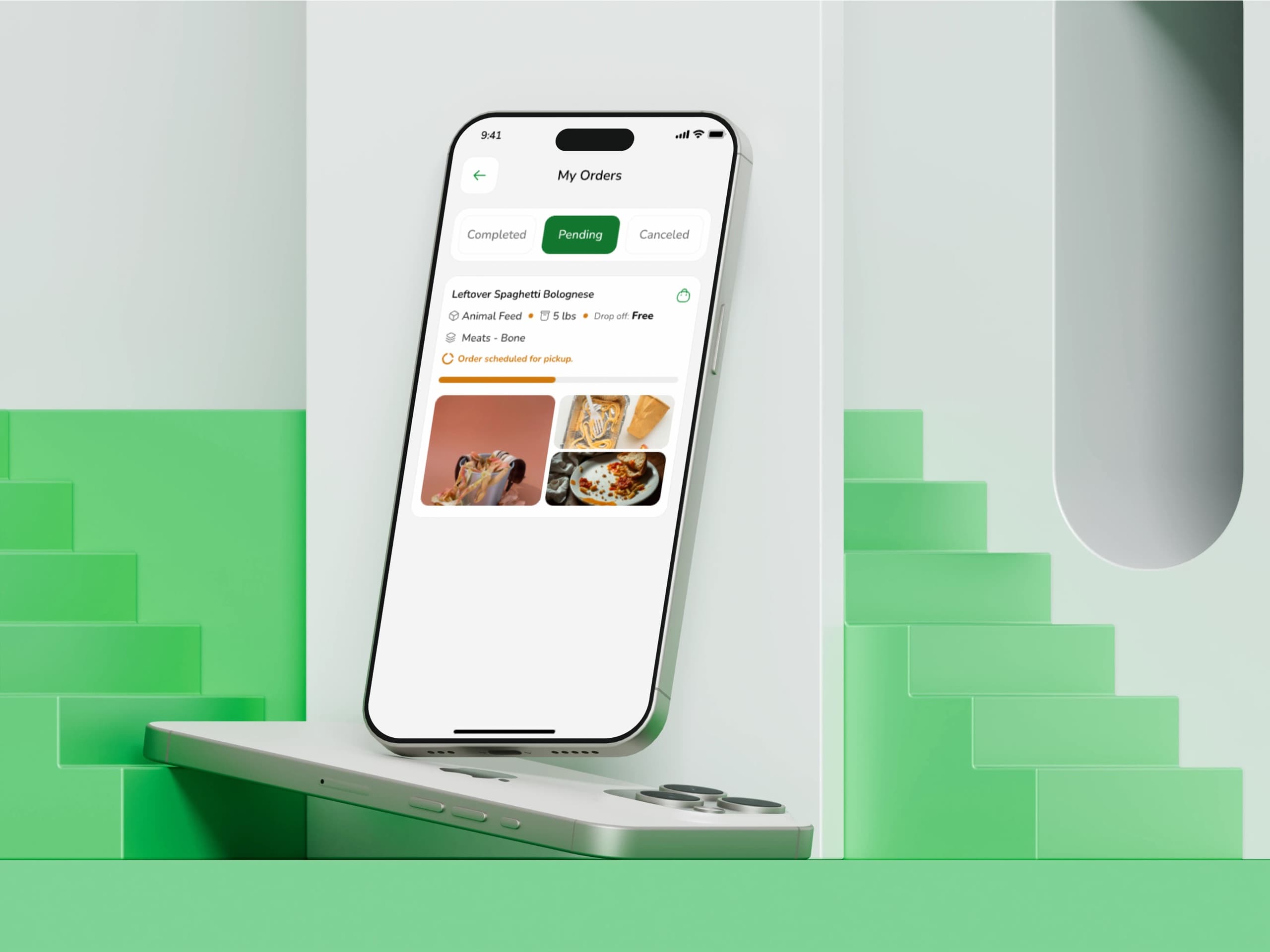 تطبيق Nifaya لمشاركة فائض الطعام — واجهات التطبيق